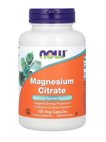 NOW Foods, Magnesium Citrate, 120 Veg Capsules