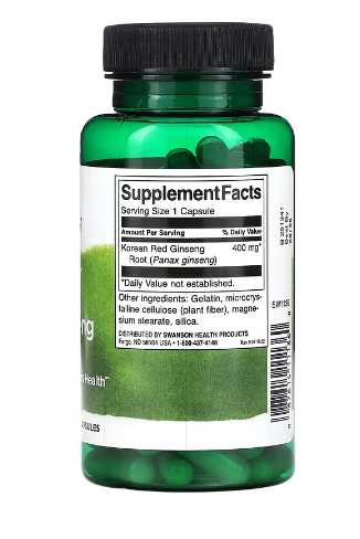 Swanson, Full Spectrum Korean Red Ginseng Root, 400 mg, 90 Capsules
