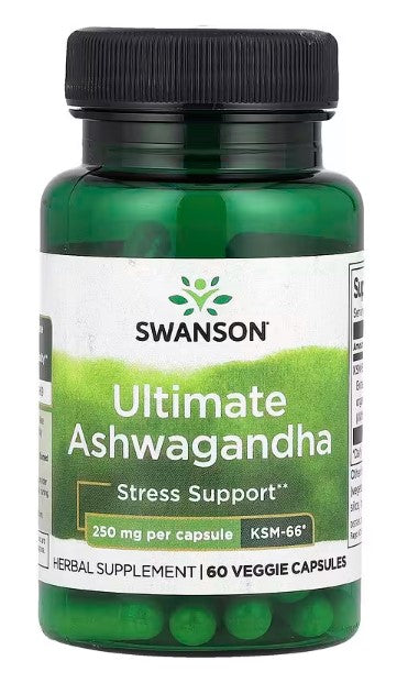 Ultimate Ashwagandha, 250 mg , 60 Veggie Capsules
