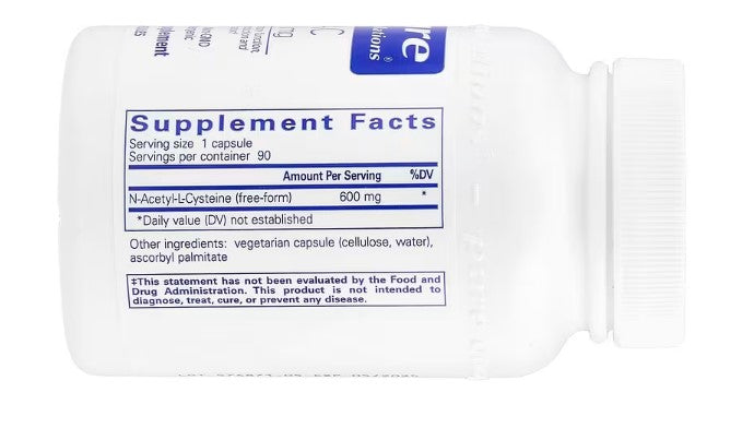 Pure Encapsulations, NAC, 600 mg, 90 Capsules
