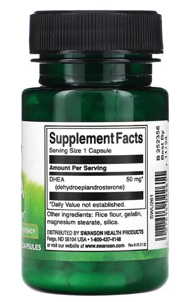 Swanson, DHEA, 50 mg , 120 Capsules