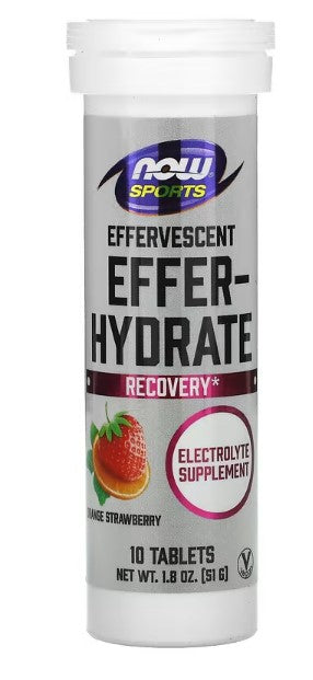 NOW Foods, Sports, Effer-Hydrate, Mixed Berry, 10 Tablets, 1.8 oz (51 g)