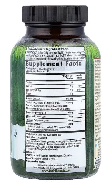 Irwin Naturals, Stored-Fat Belly Burner®, 60 Liquid Soft-Gels