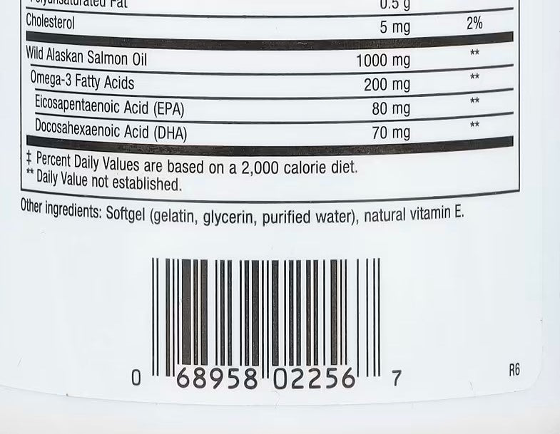 Natural Factors, OmegaFactors, Wild Alaskan Salmon Oil, 1,000 mg, 90 Softgels