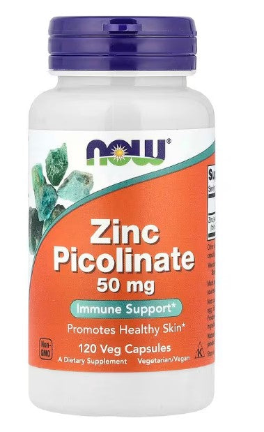 NOW Foods, Zinc Picolinate, 50 mg, 60 Veg Capsules (50 mg per Capsule)