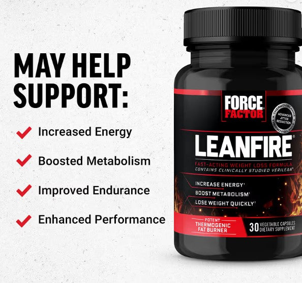 Force Factor, LeanFire®, 30 Vegetable Capsules