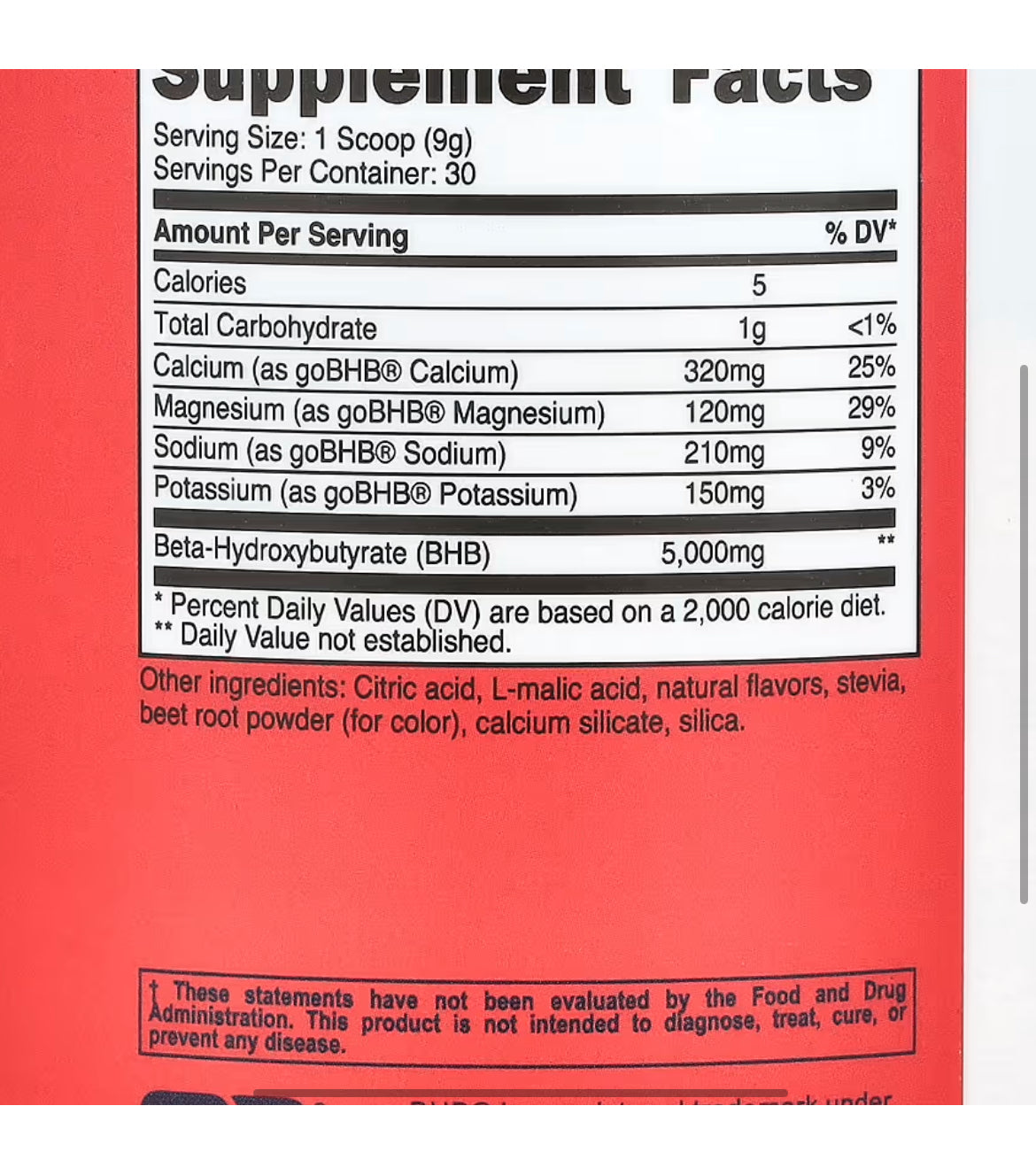 BHB Salts, Fruit Punch, 261 grams