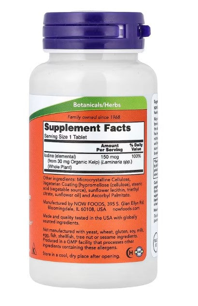 NOW Foods, Kelp, 150 mcg, 200 Tablets