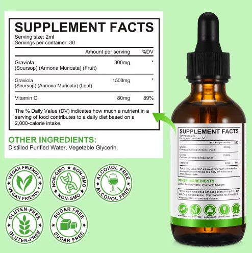 Soursop Graviola Leaf Extract Liquid