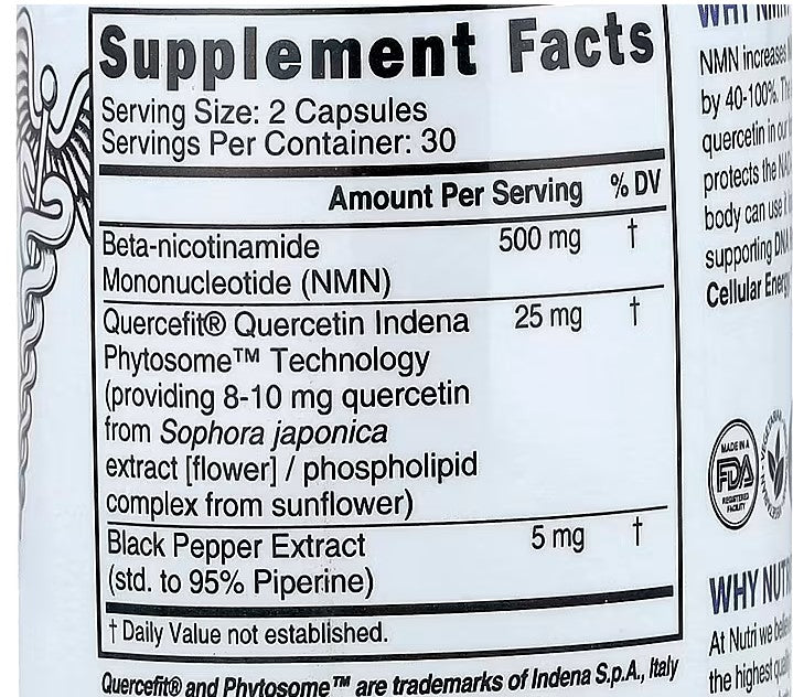 NMN+, 60 Vegan Capsules