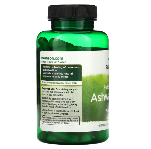 Ashwagandha, Swanson, 450 mg, 100 Capsules