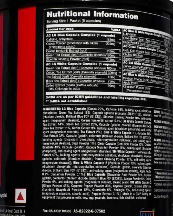 Universal Animal Cuts-Fat Loss