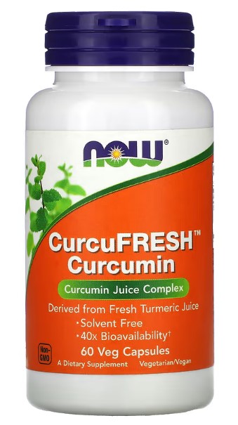 NOW Foods, CurcuFresh Curcumin, 60 Veg Capsules