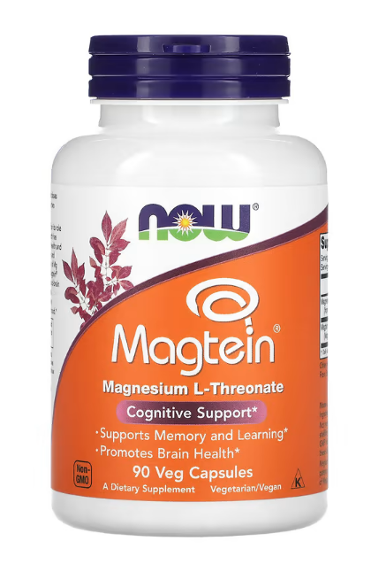 NOW Foods, Magtein, Magnesium L-Threonate, 90 Veg Capsules