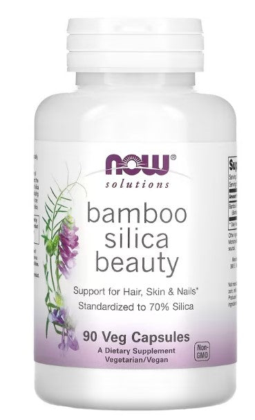 NOW Foods, Solutions, Bamboo Silica Beauty, 90 Veg Capsules