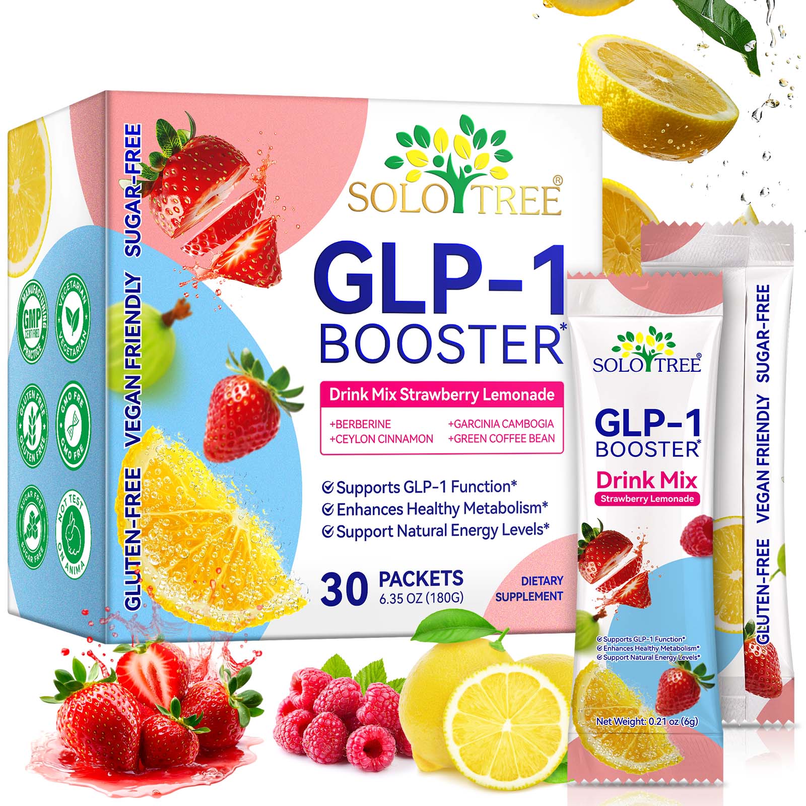 GLP-1 Booster powder (Drink Mix) 30xpackets – true nature blend