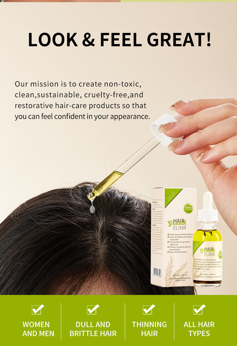 100% Natural Rosemary Castor Oil -Hair Treatment Scalp Care Serum Hair Growth Oil Elixir