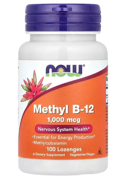 NOW Foods, Methyl B-12, 1,000 mcg, 100 Lozenges