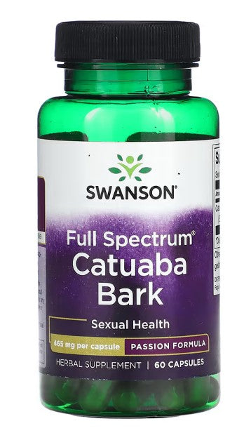 Swanson, Full Spectrum Catuaba Bark, 465 mg, 60 Capsules