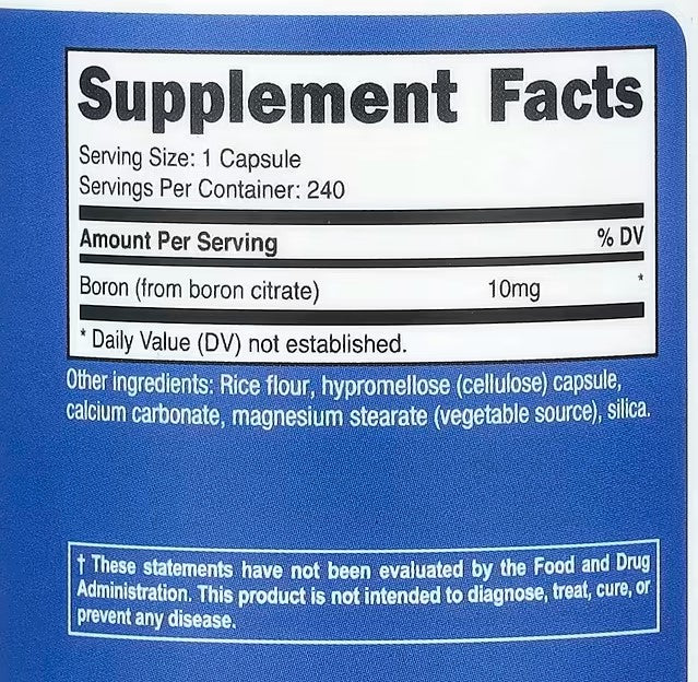 Nutricost, Boron, 10 mg , 240 Capsules