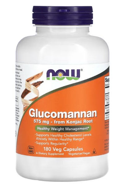 NOW Foods, Glucomannan, 1,725 mg, 180 Veg Capsules (575 mg Per Capsule)