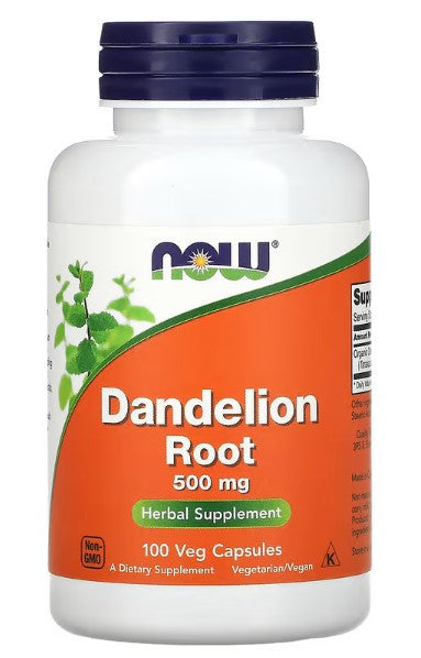 NOW Foods, Dandelion Root, 500 mg, 100 Veg Capsules