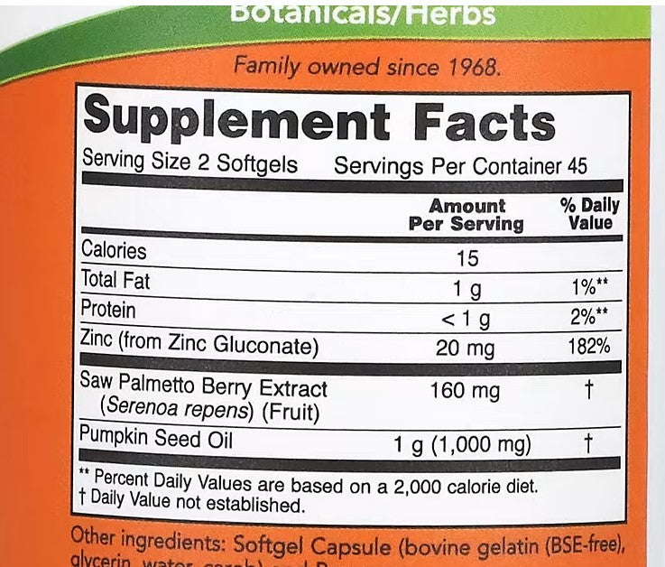 NOW Foods, Saw Palmetto Extract, , 90 Softgels