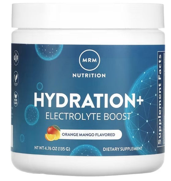 MRM Nutrition, Hydration+ Electrolyte Boost, Orange Mango, 4.67 oz (135 g)
