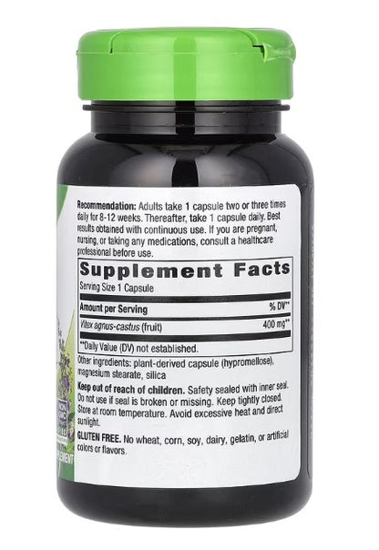 Nature's Way, Vitex Fruit, 400 mg, 100 Vegan Capsules
