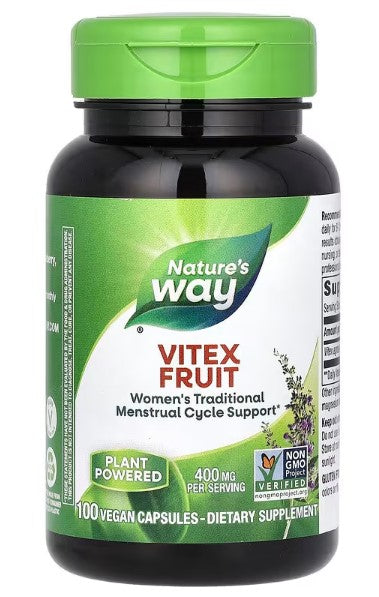 Nature's Way, Vitex Fruit, 400 mg, 100 Vegan Capsules