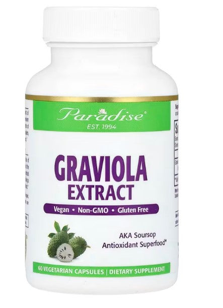 Paradise Herbs, Graviola Extract, 250 mg, 60 Vegetarian Capsules