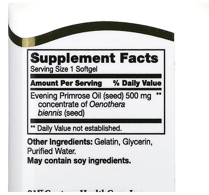21st Century, Evening Primrose Oil, Women's Health Support, 500 mg , 60 Softgels