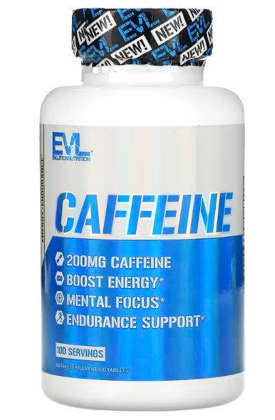 EVLution Nutrition, Caffeine, 200 mg, 100 Tablets