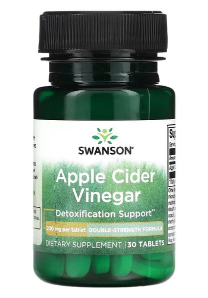 Swanson, Apple Cider Vinegar, 200 mg , 30 Tablets