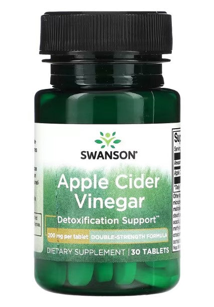 Swanson, Apple Cider Vinegar, 200 mg , 30 Tablets