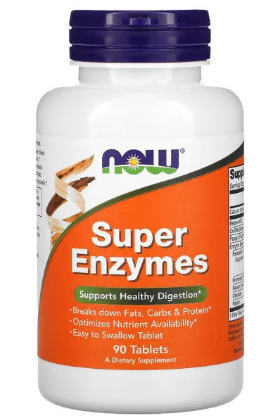 NOW Foods, Super Enzymes, 90 Tablets