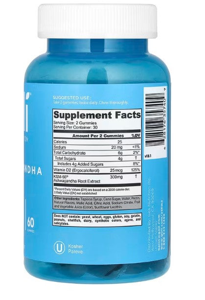 Goli Nutrition, Ashwagandha Gummies, 60 Gummies