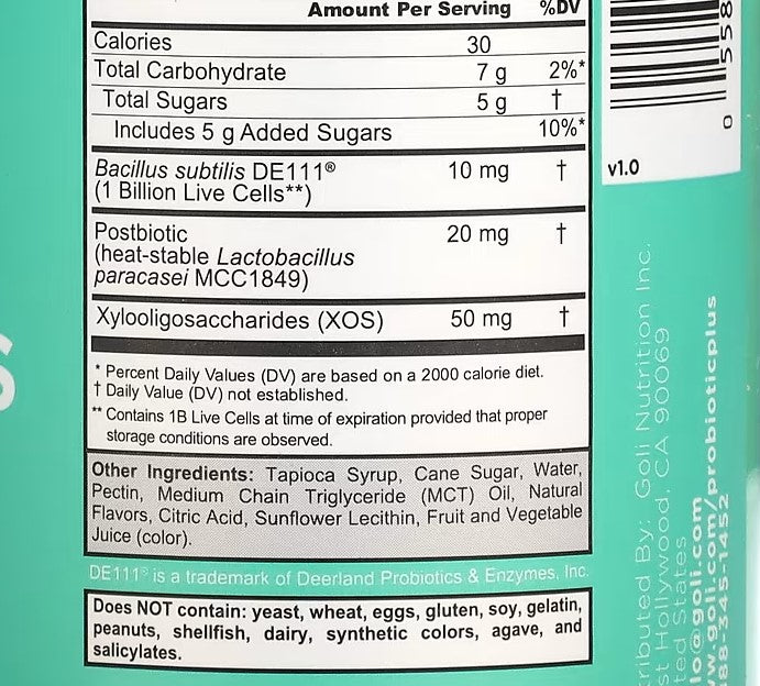 Goli Nutrition, Pre+Post+Probiotics, 60 Gummies