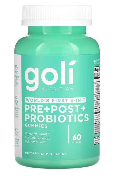 Goli Nutrition, Pre+Post+Probiotics, 60 Gummies