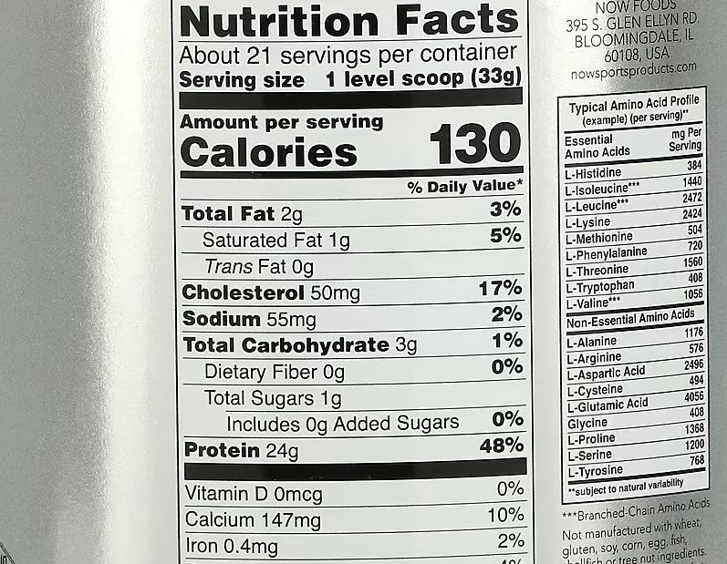 NOW Foods, Sports, Whey Protein Concentrate Protein Powder, Unflavored, 1.5 lbs (680 g)