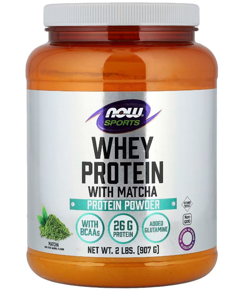 NOW Foods, Sports, Whey Protein Powder, Matcha, 2 lbs (907 g)