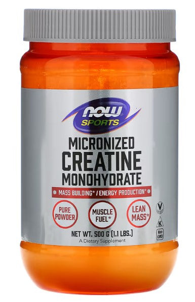 NOW Foods, Sports, Micronized Creatine Monohydrate, 1.1 lbs (500 g)