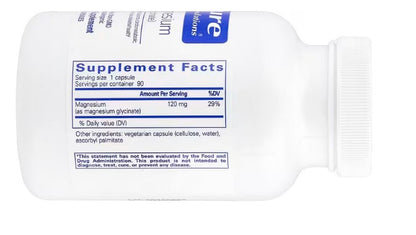 Pure Encapsulations, Magnesium (Glycinate), 120 mg, 90 Capsules