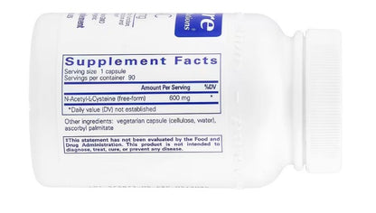 Pure Encapsulations, NAC, 600 mg, 90 Capsules