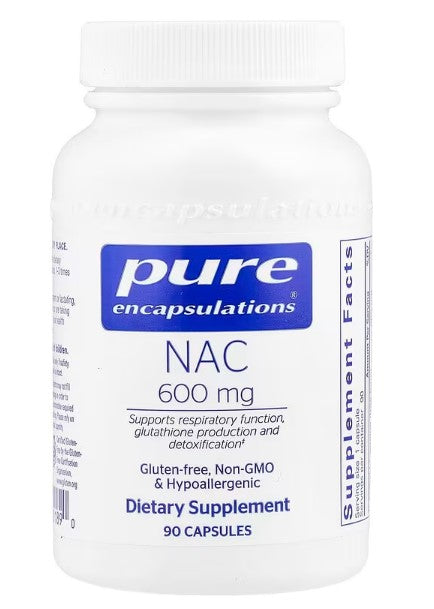 Pure Encapsulations, NAC, 600 mg, 90 Capsules