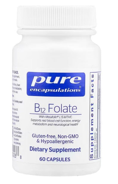 Pure Encapsulations, B12 Folate, 60 Capsules