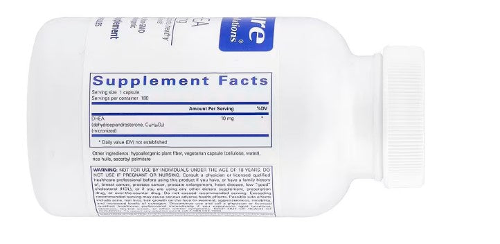 Pure Encapsulations, DHEA, 10 mg, 180 Capsules