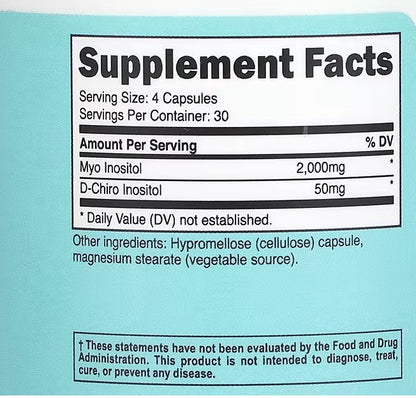 Nutricost, Women, Myo & D-Chiro Inositol, 120 Capsules