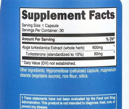 Nutricost, Performance, Turkesterone, 30 Capsules