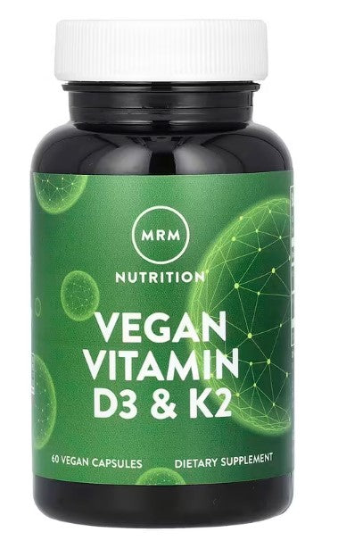 MRM Nutrition, Vegan Vitamin D3 & K2, 60 Vegan Capsules
